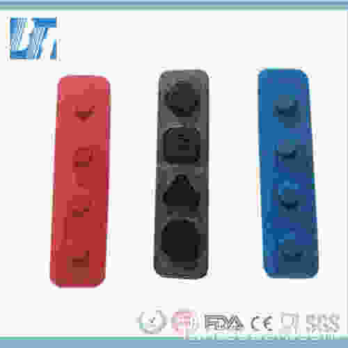 Colore personalizzato 5 chiavi silicone pulsanti Front Authesive senza funzione conduttiva